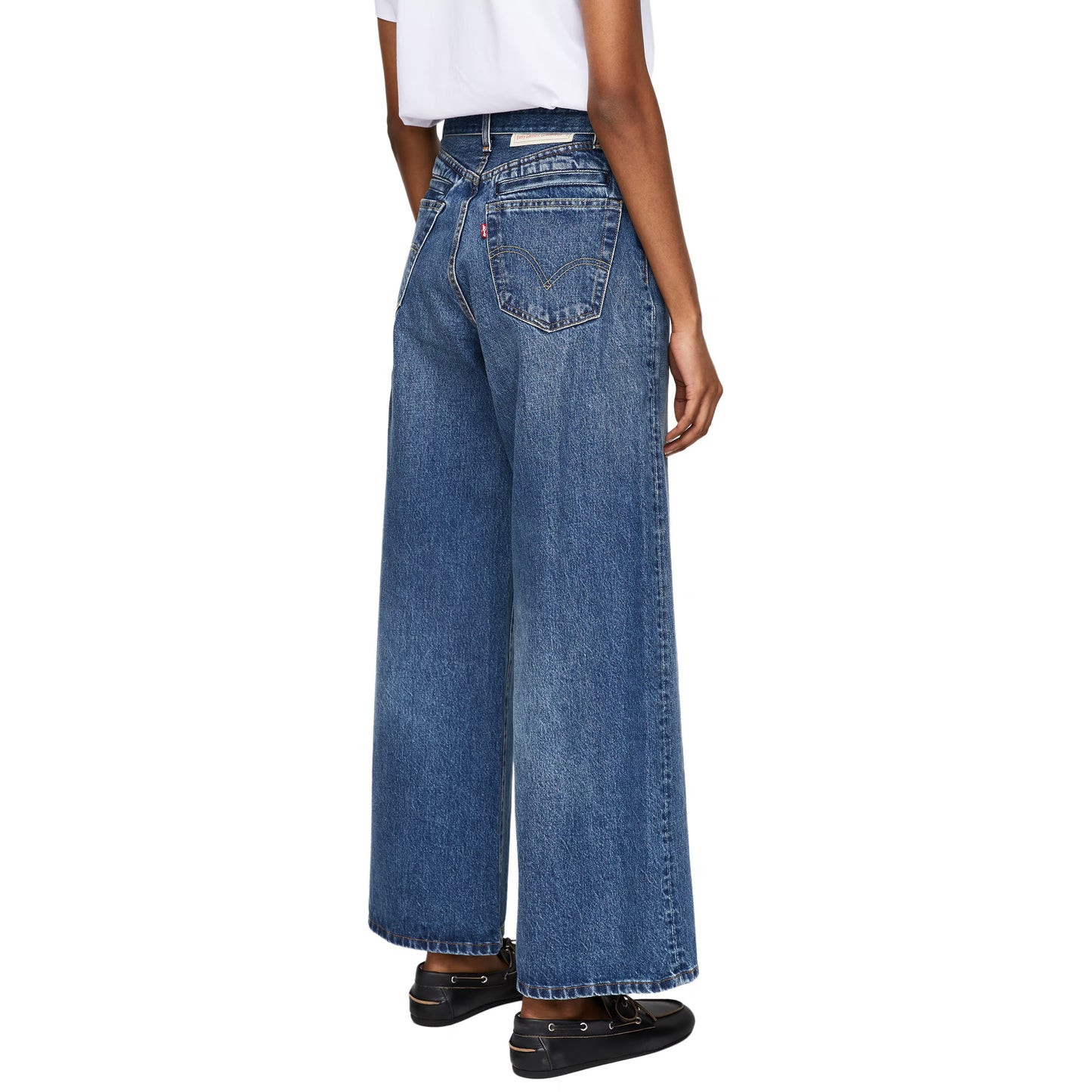 Sacai x Levi's Wide Leg Jeans in Blue, size 00 (size 27/30)