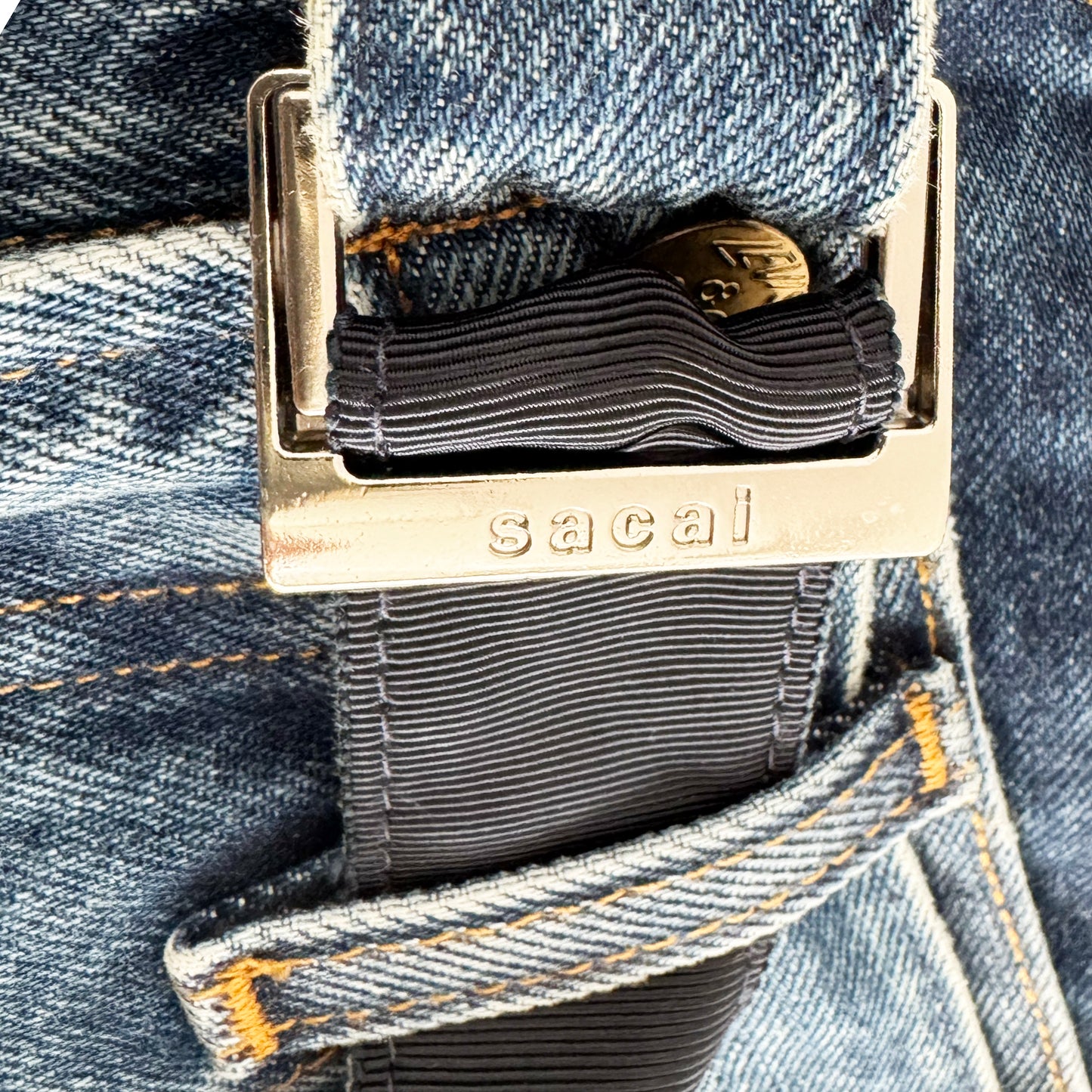 Sacai x Levi's Wide Leg Jeans in Blue, size 00 (size 27/30)