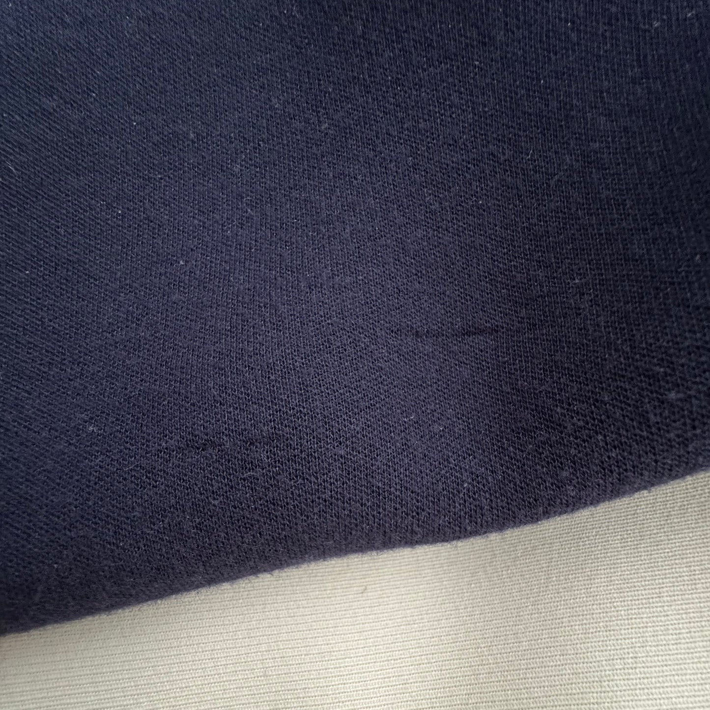 Sacai Sponge Sweat x Nylon Twill Dress in Navy/Khaki, size "4" (size M/L)