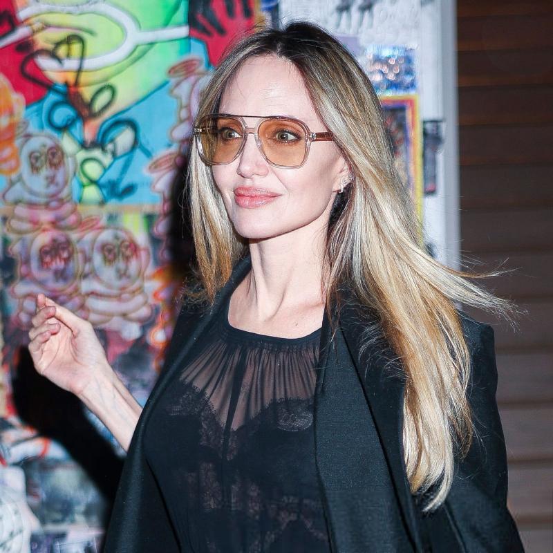 Saint Laurent SL545 Sunglasses in Transparent Cream/Gold