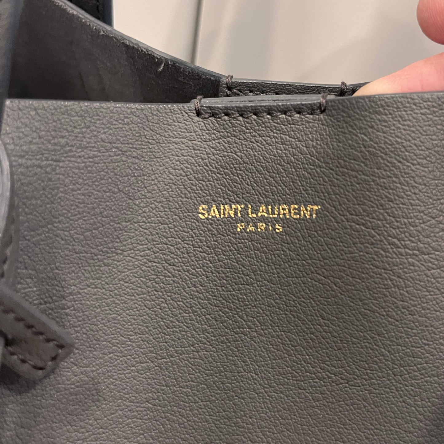 Saint Laurent Toy Shopper in "Earth"