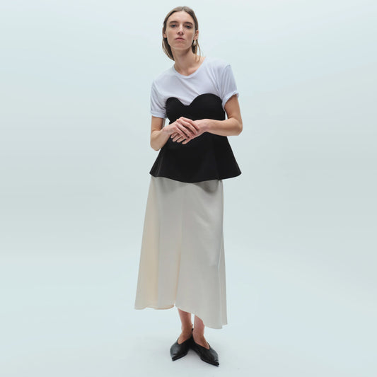 Saint Art "Frieda" Skirt in Ivory, size Medium