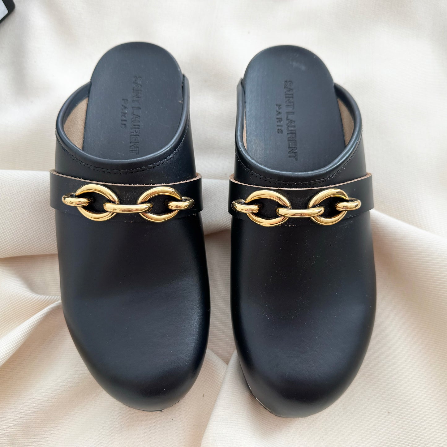 Saint Laurent "Le Maurillon" Clogs in Black, size 38