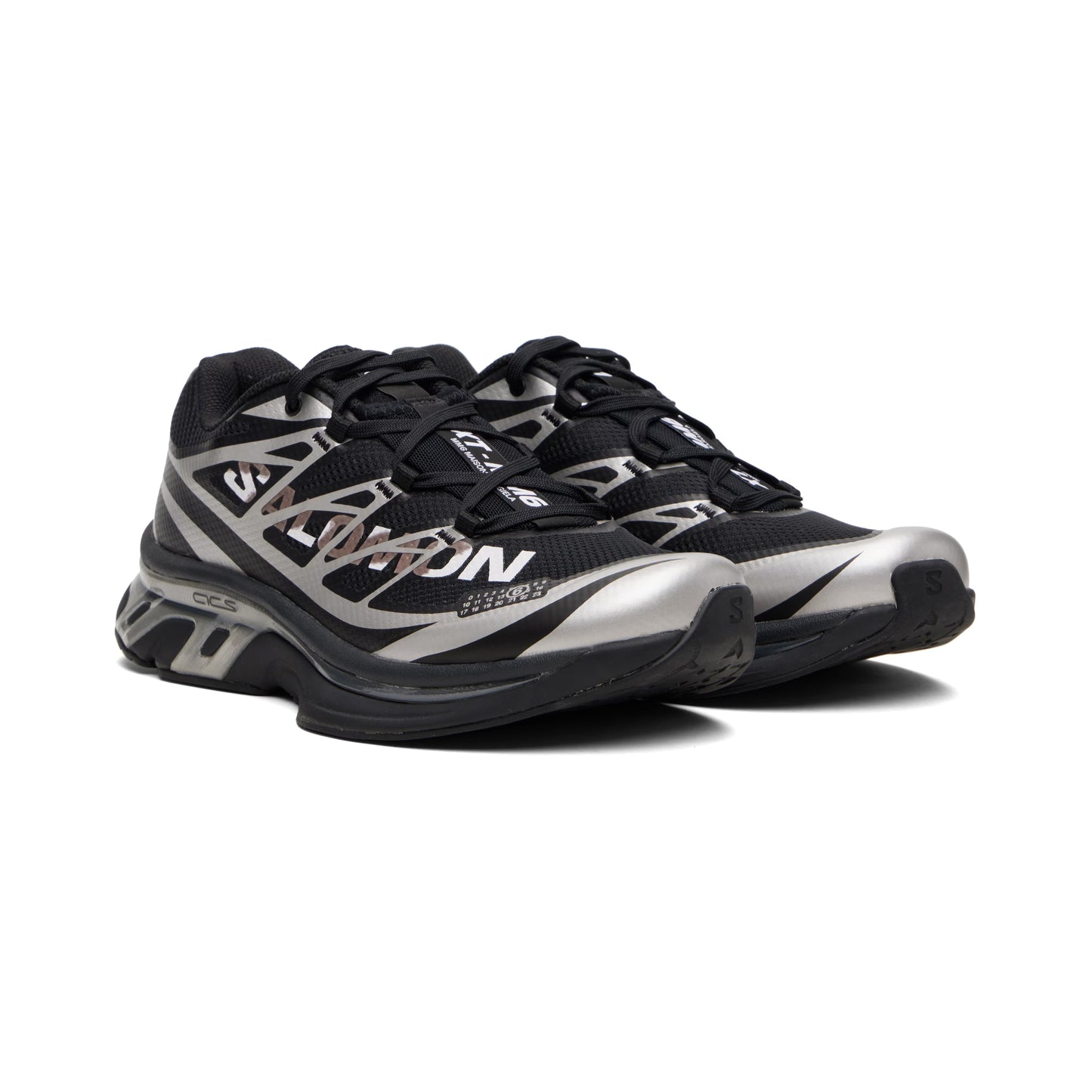 MM6 x Salomon XT sneaker in Black/Silver, size 8 (fits 8.5)