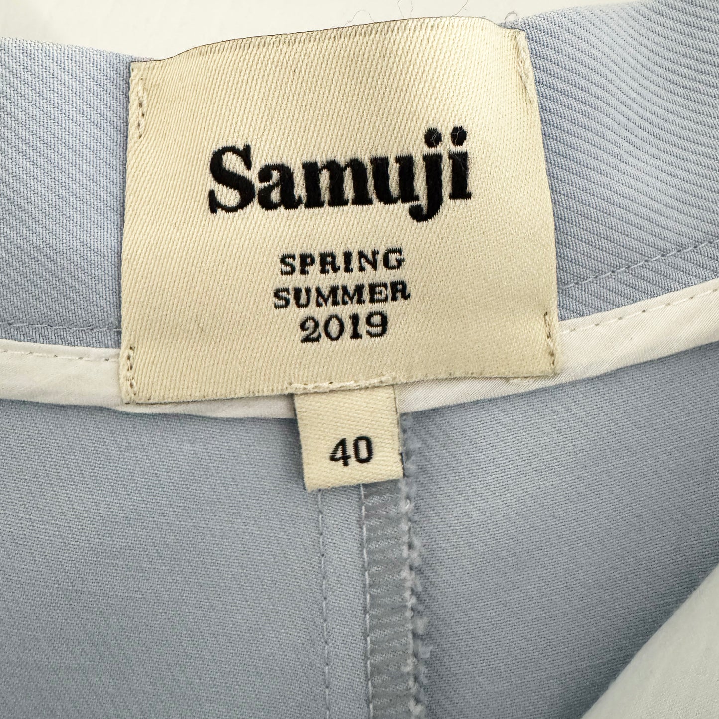 Samuji Wide Leg Pants in Blue, size 40 (size small)