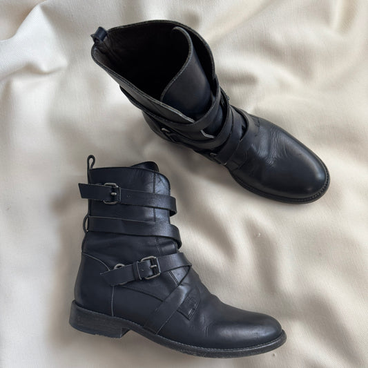 Sartore Wrap Ankle Moto Boots, size 37.5