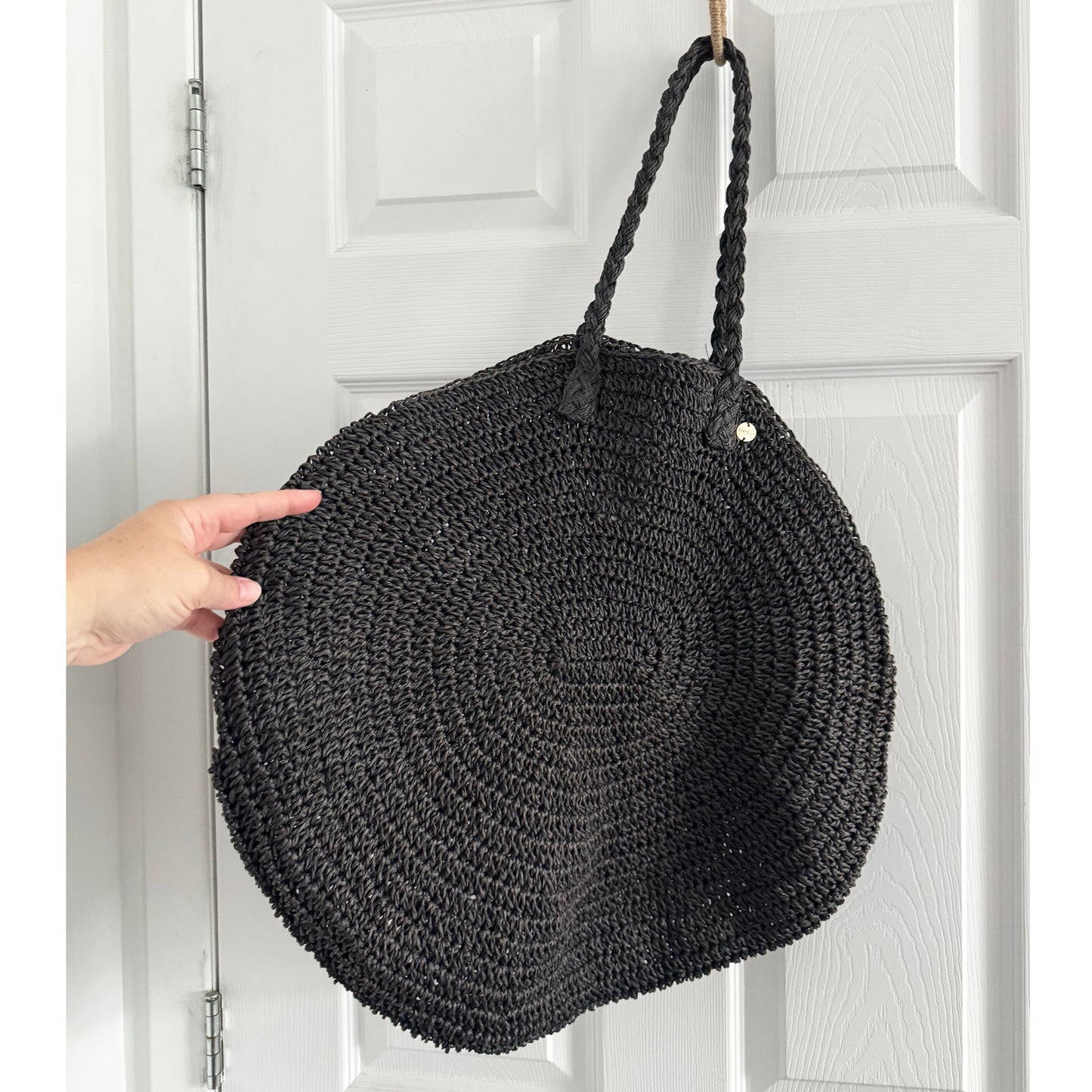 Seafolly Straw Tote Bag in Black