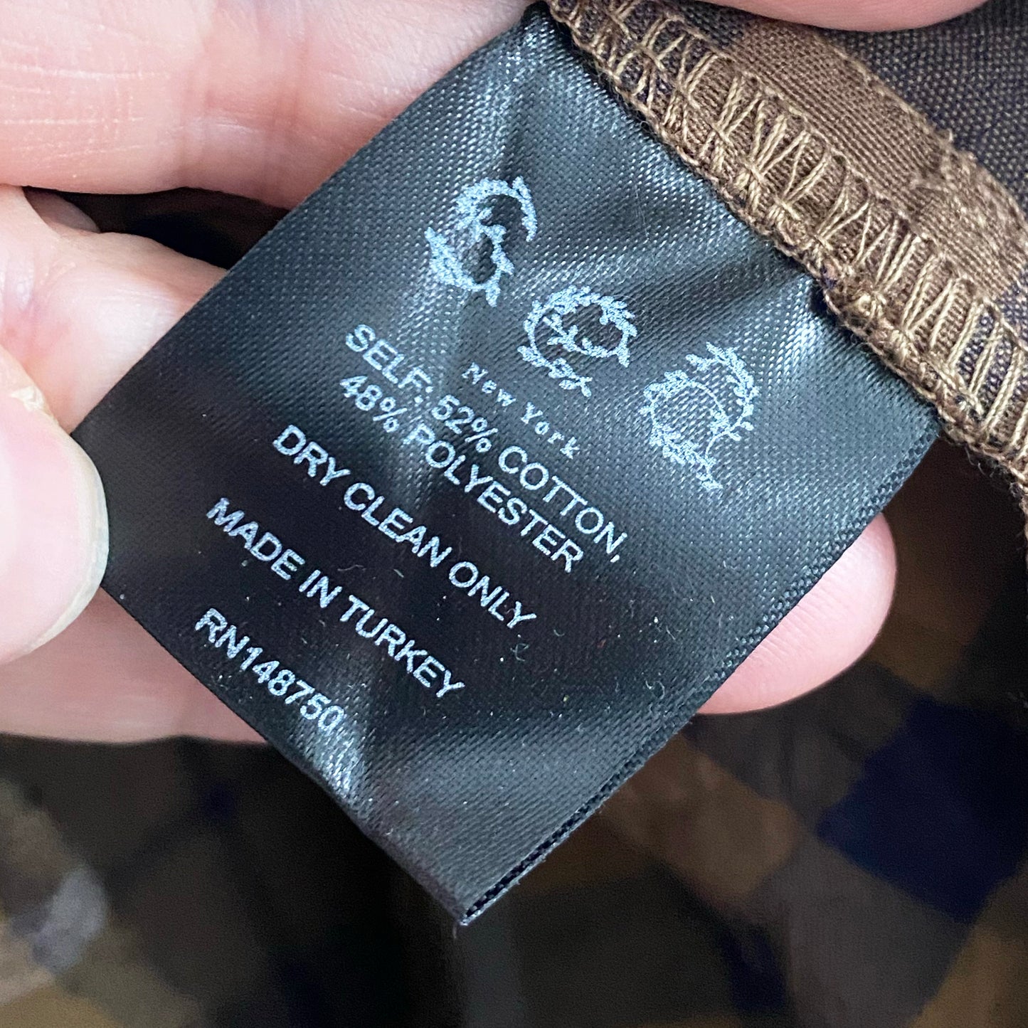 Sea New York "Caja" Plaid Mini Dress, size Large