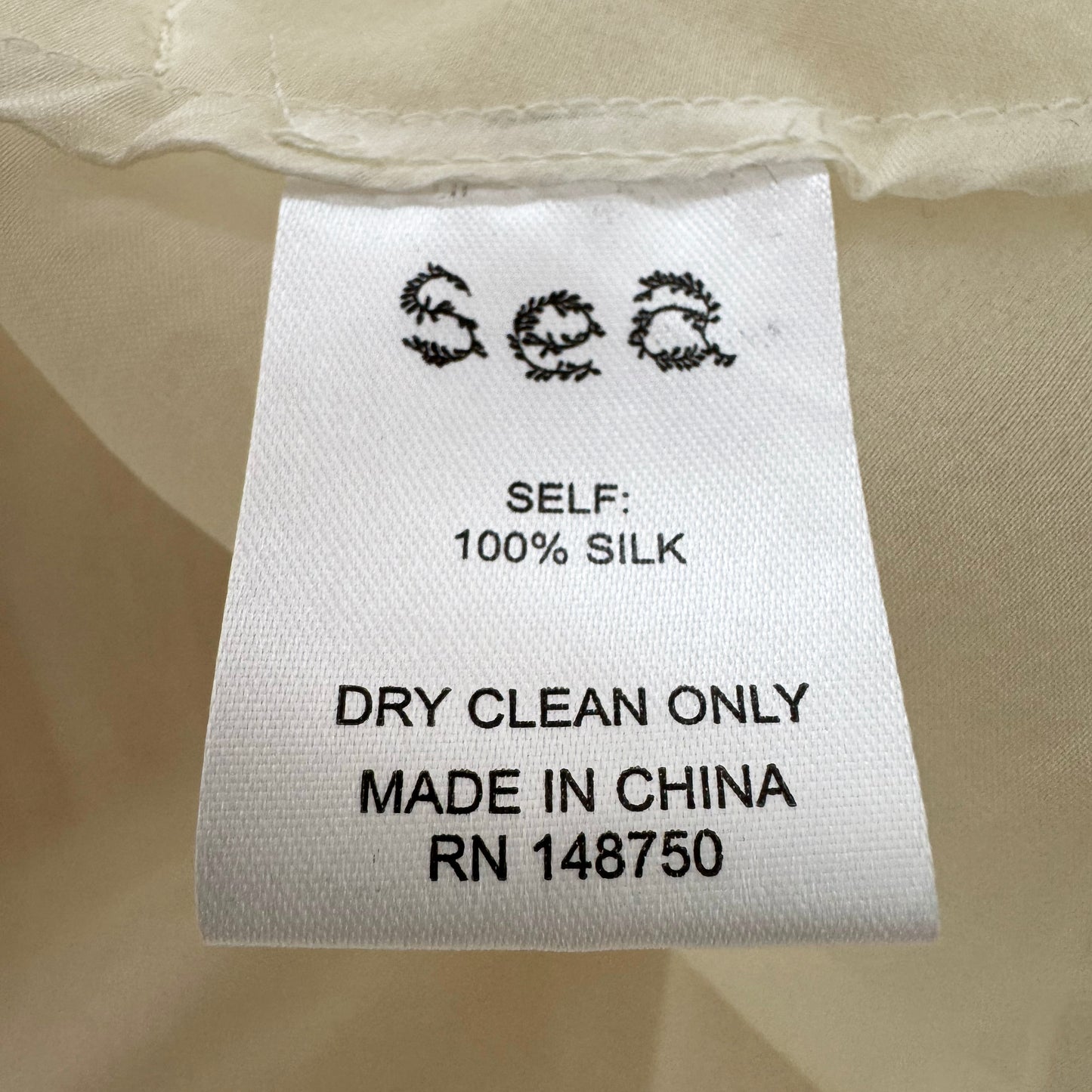 Sea New York "Cornelia" High Low Top in Cream, size XS