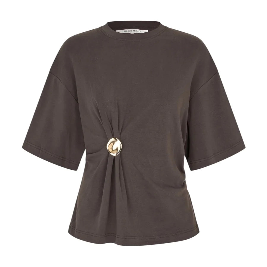 Second Female "Enora" Tee Shirt in Brown, size XS