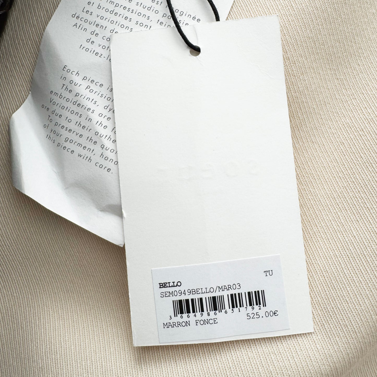 Soeur "Bello" Croc Effect Bag in Dark Brown