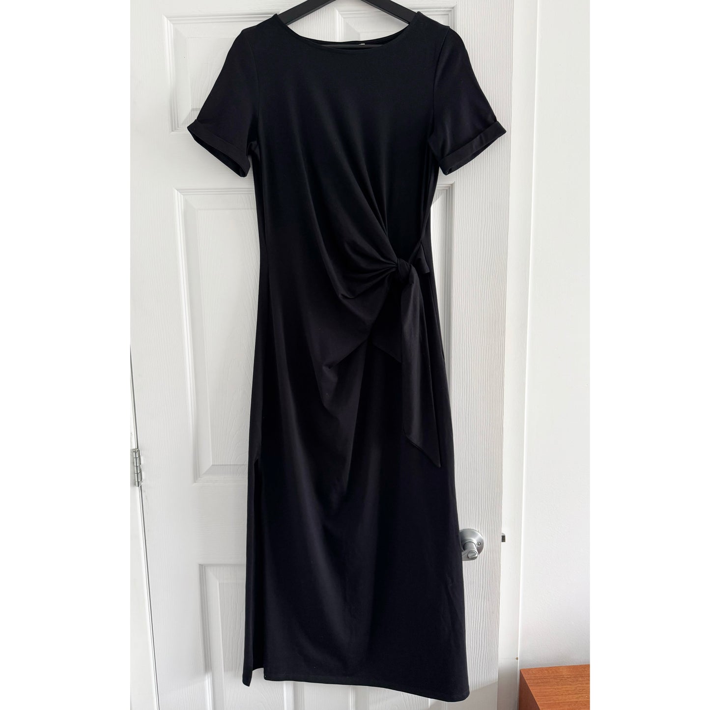 Sezane "Pippa" Jersey Dress in Black, size Medium