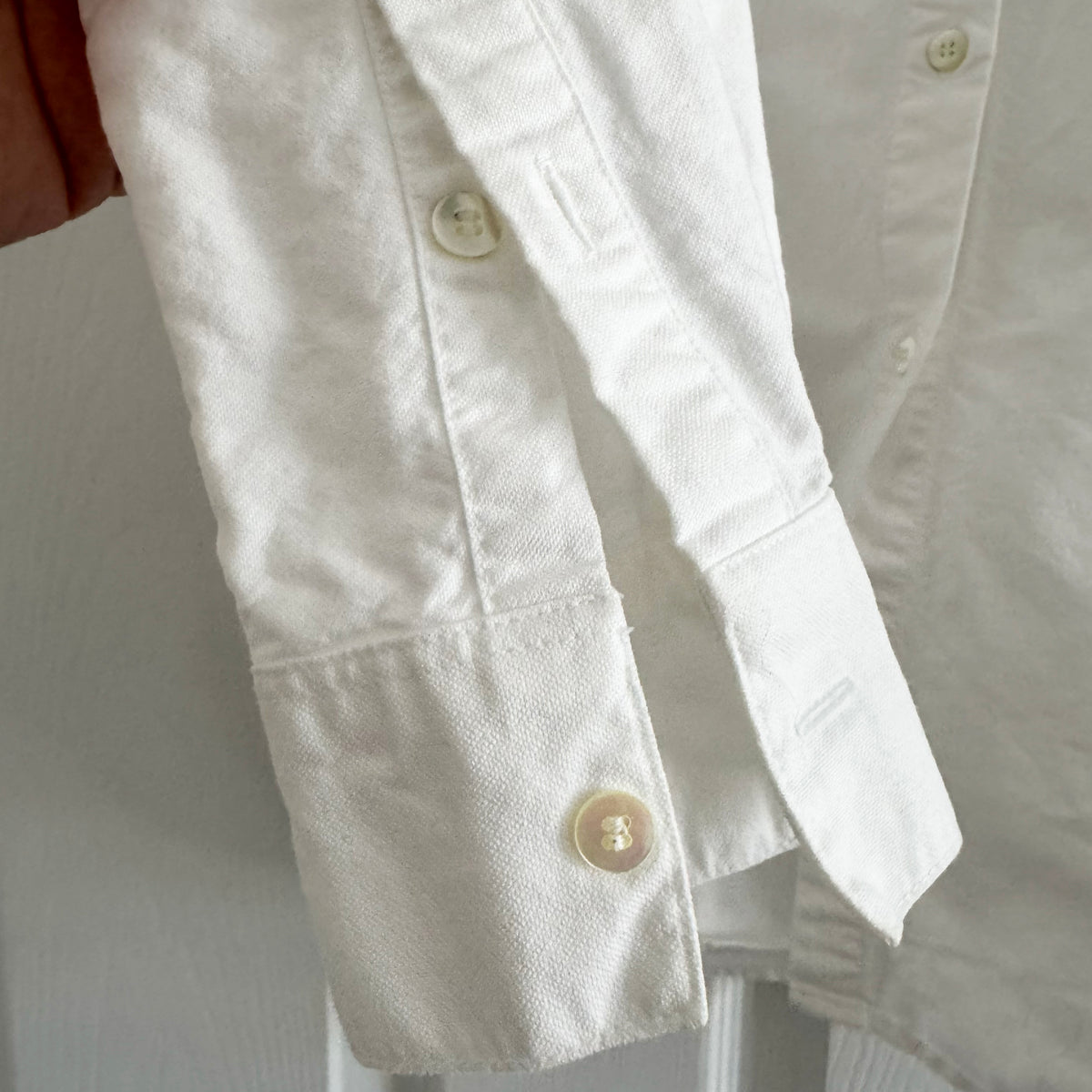 Sezane "Max" Oxford Shirt in White, size 32 (an oversize XS)