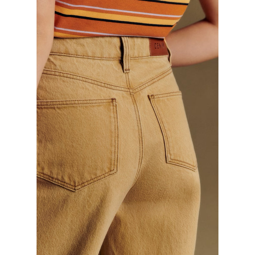 Sezane Wide Leg Jeans in Beige, size 40 (fits like size 6/8)