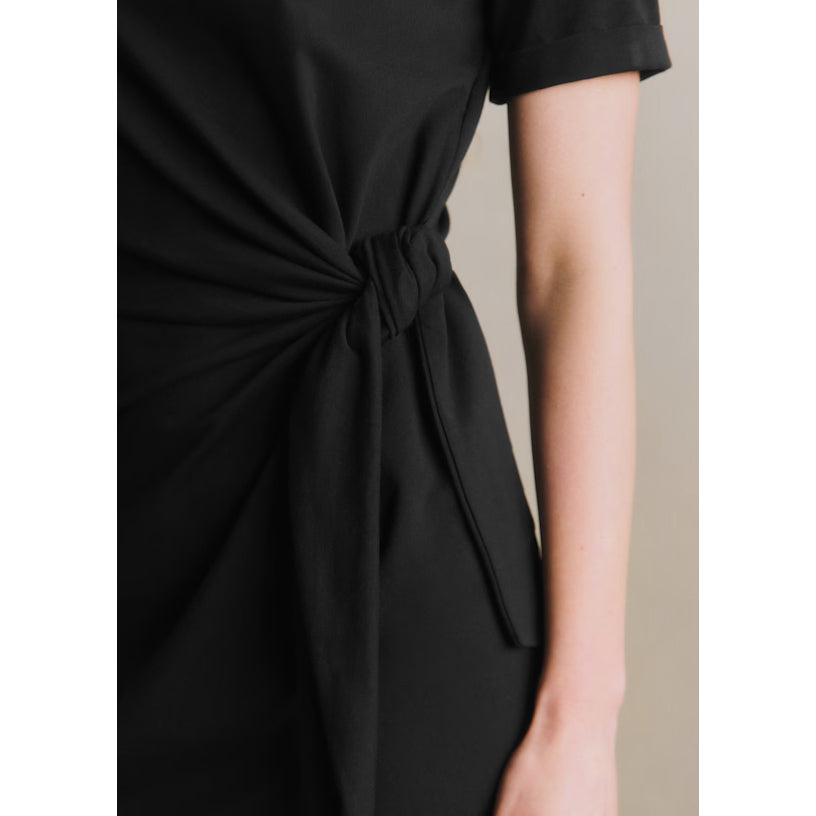 Sezane "Pippa" Jersey Dress in Black, size Medium