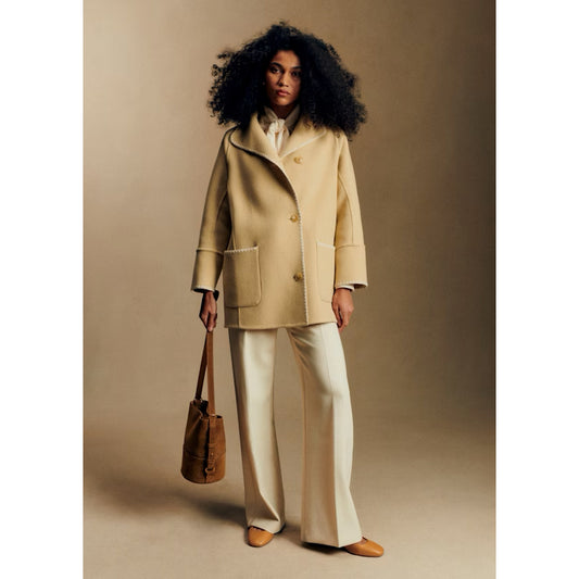 Sezane "Rafael" Jacket in Mustard, size 36