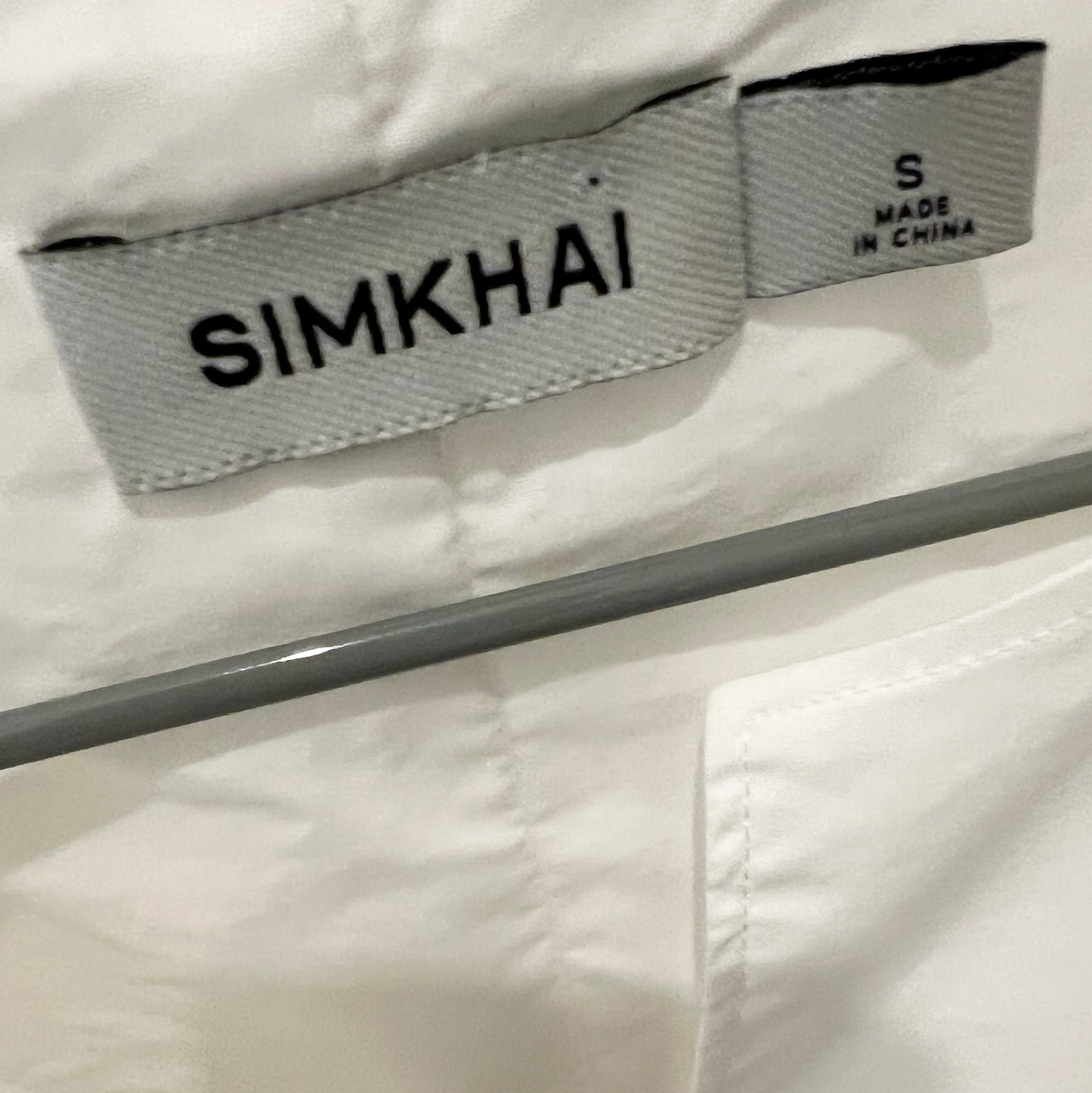 Simkhai "Wrenli" Pleated Top in White, size Small