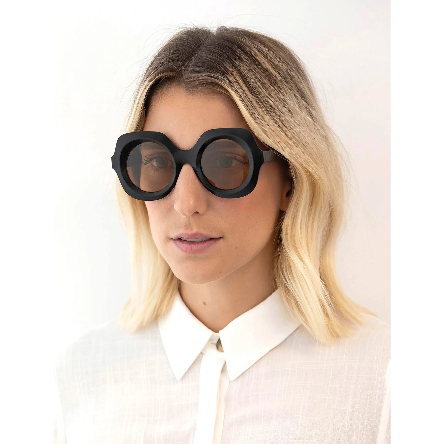 Lapima "Paula" oversize-frame sunglasses in Black