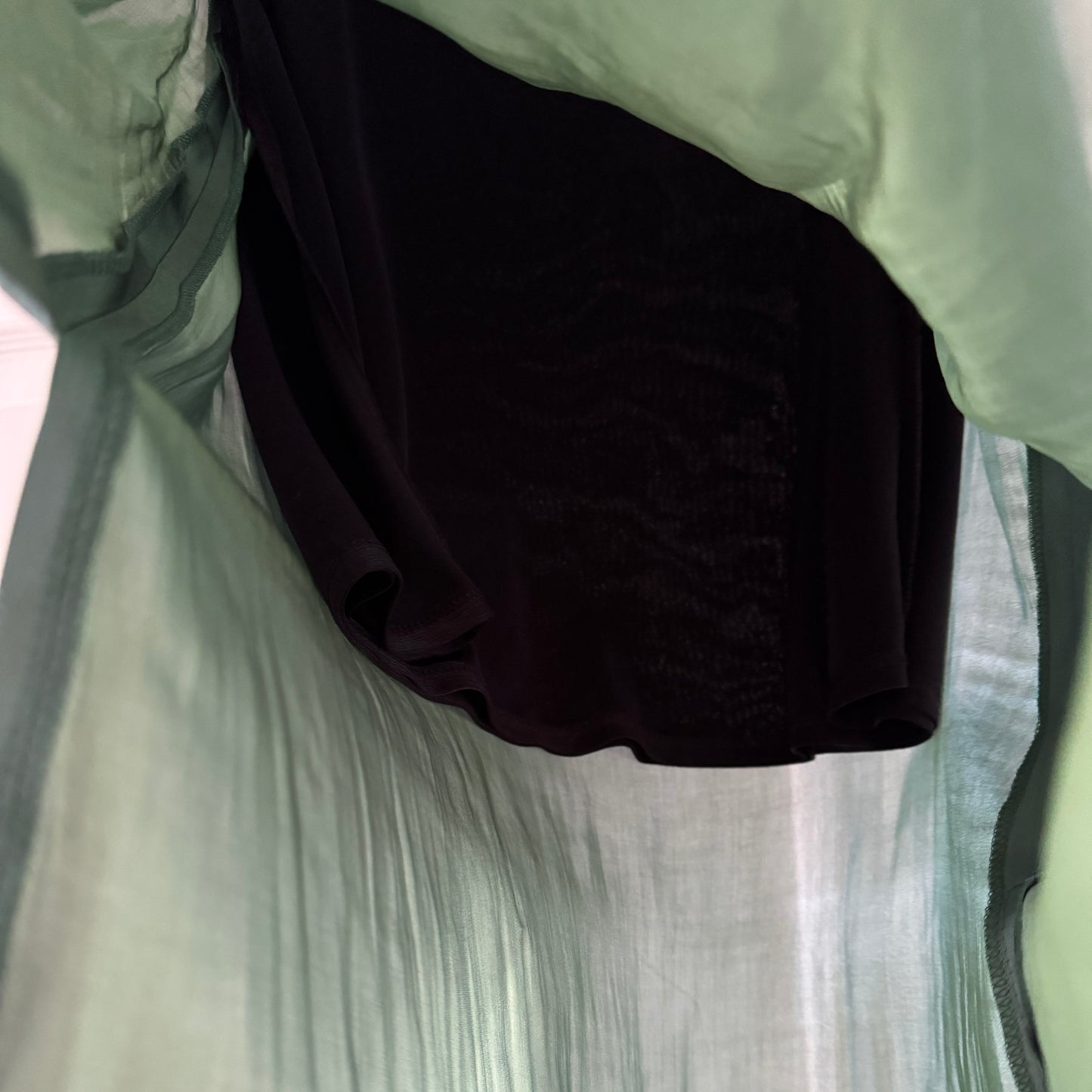 Smythe "Diaphanous" Skirt in Green, size Small (fits XS/S)