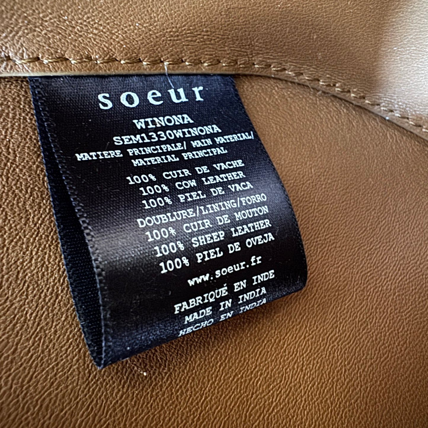 Soeur "Winona" Bag in Tobacco