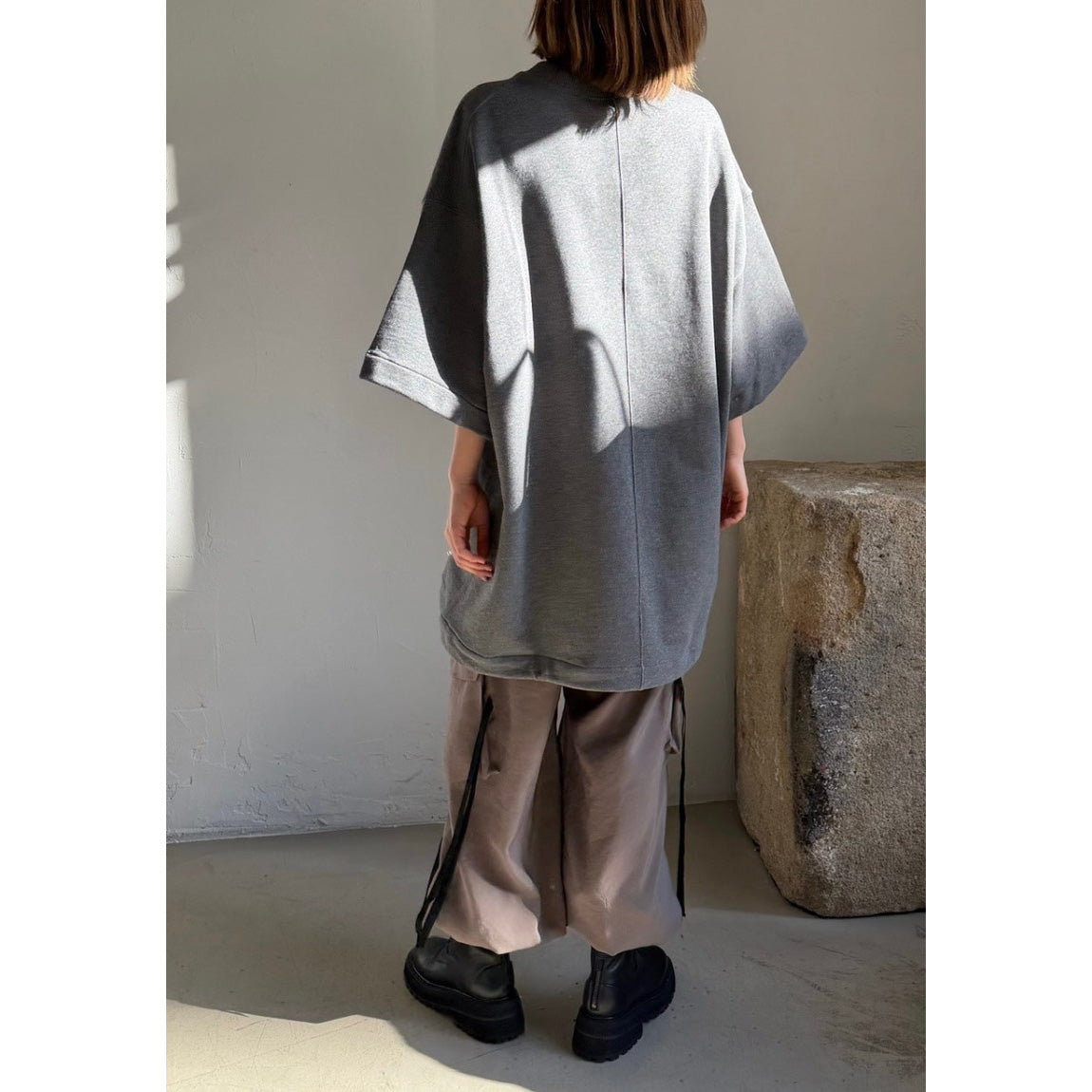 Sofie D'Hoore "Thrive" Tunic in Heather Grey, size 34 (XS but super oversize).