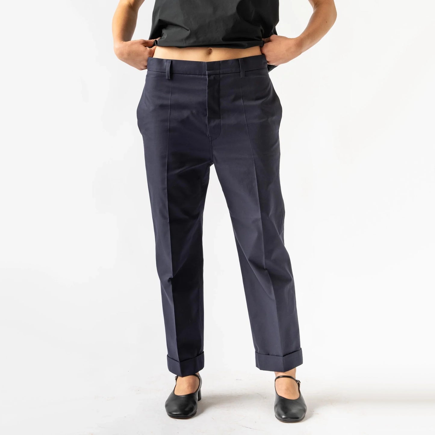 Sofie D'Hoore "Paul" Cotton Pant in Navy, size 38