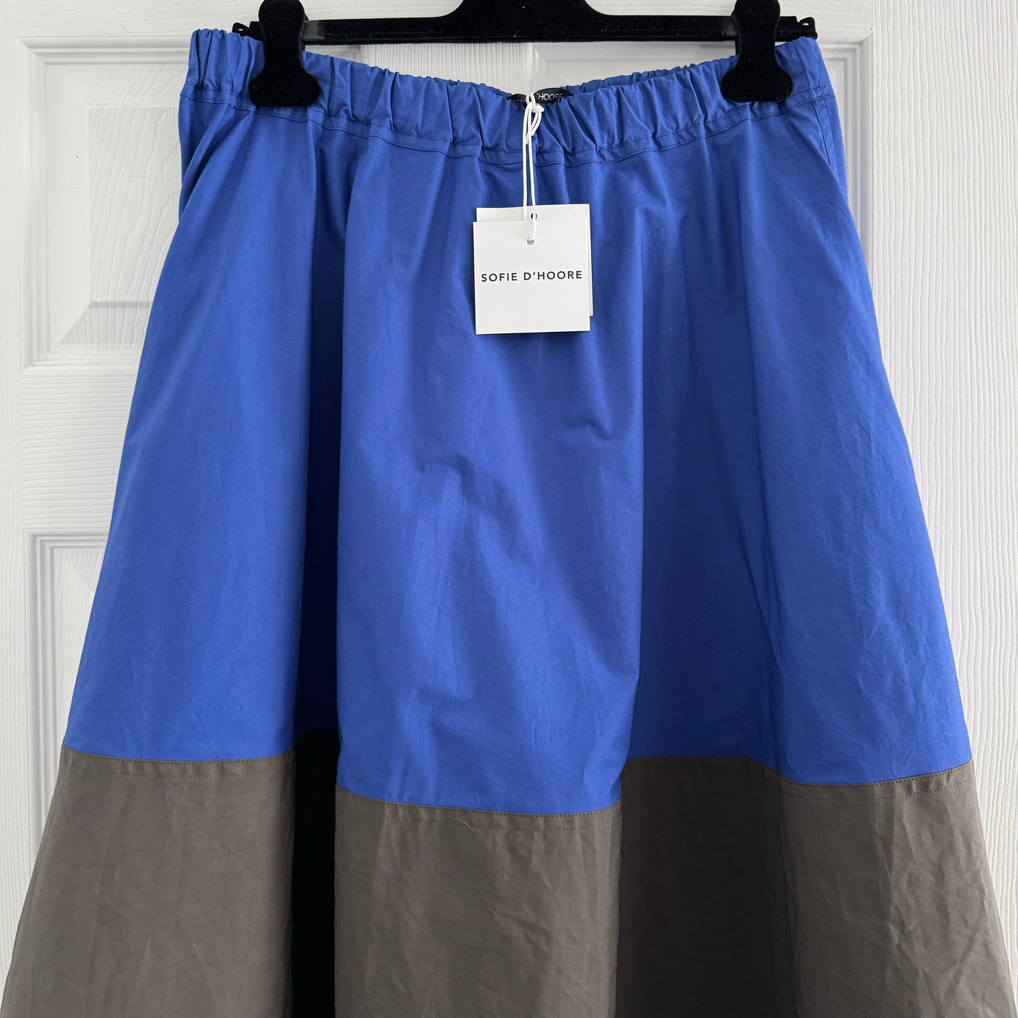 Sofie D'Hoore "Sacramento" Skirt in Blue/Grey, size 42