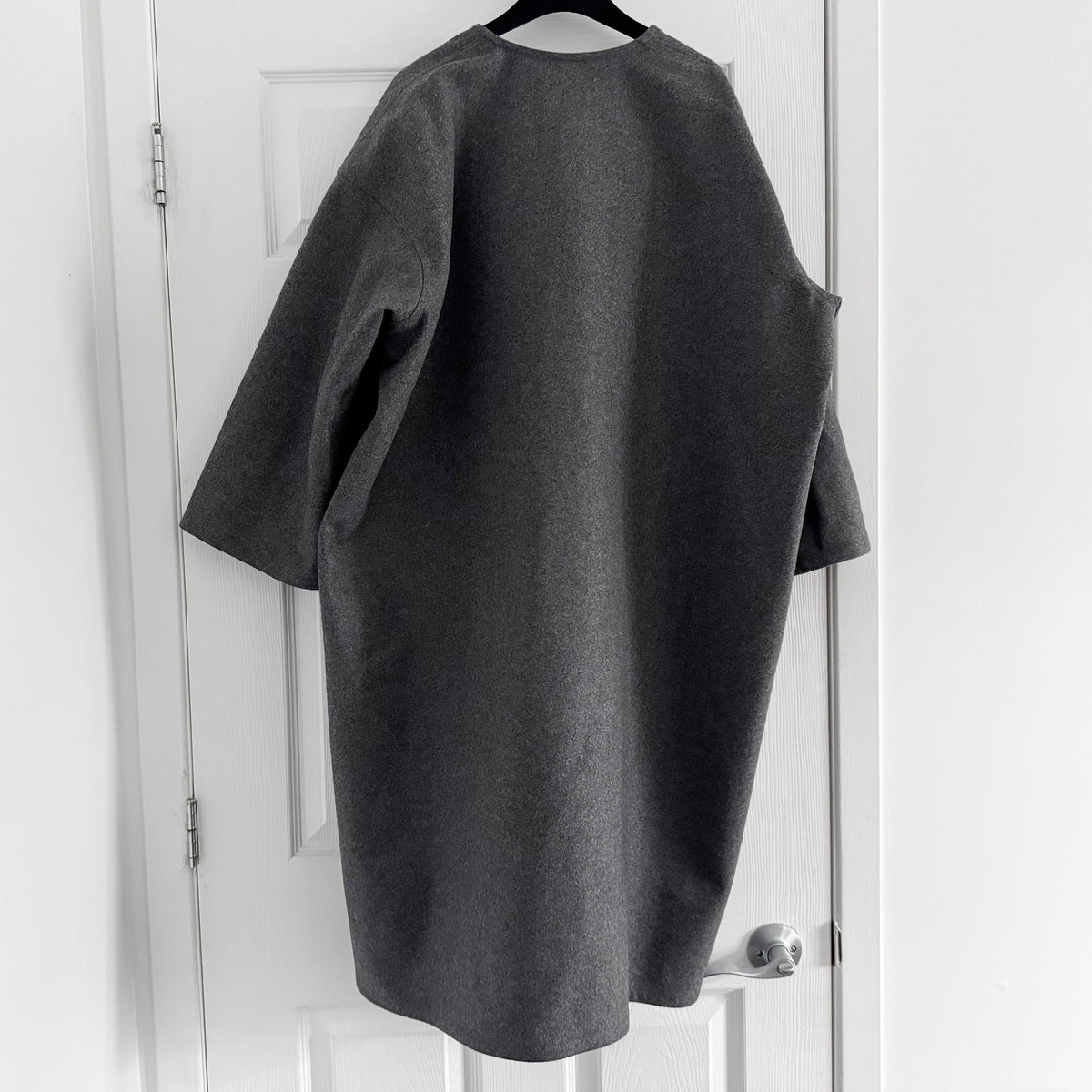 Sofie D'Hoore "Carol" Wrap Coat in "Graphite Melange", size 38 (fits Medium ish?)
