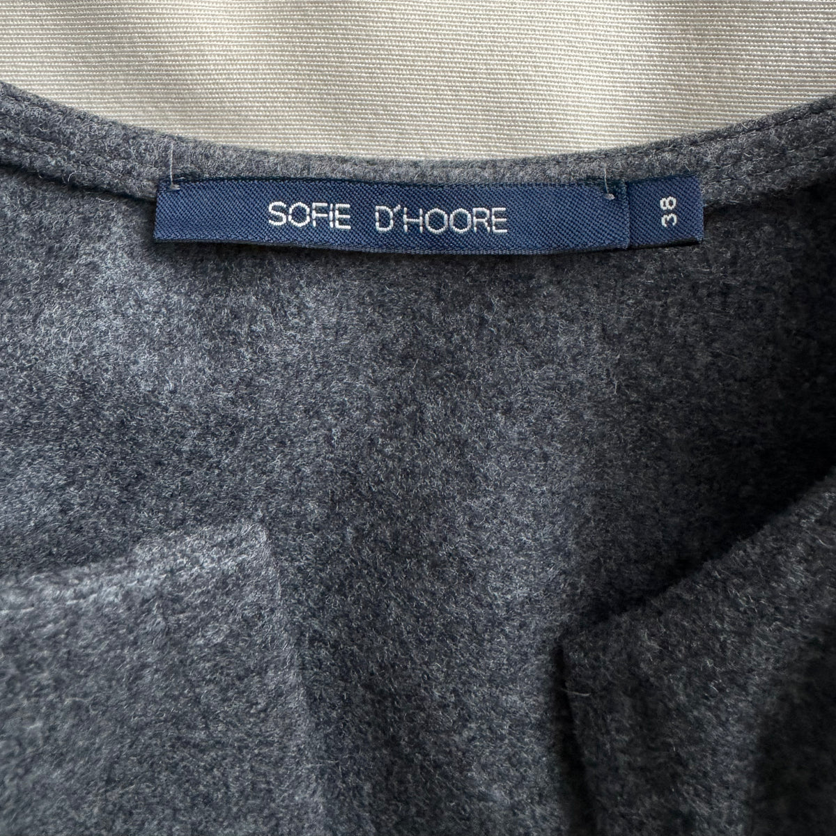 Sofie D'Hoore "Carol" Wrap Coat in "Graphite Melange", size 38 (fits Medium ish?)