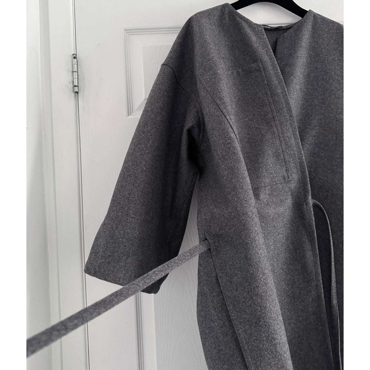 Sofie D'Hoore "Carol" Wrap Coat in "Graphite Melange", size 38 (fits Medium ish?)