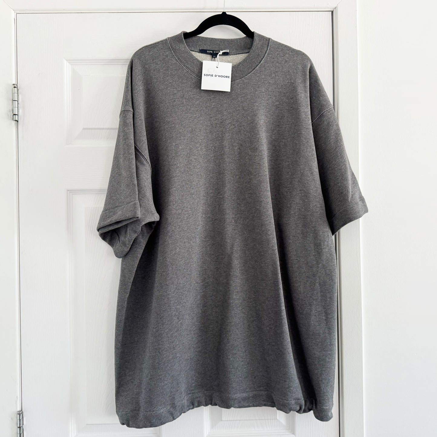 Sofie D'Hoore "Thrive" Tunic in Heather Grey, size 34 (XS but super oversize).