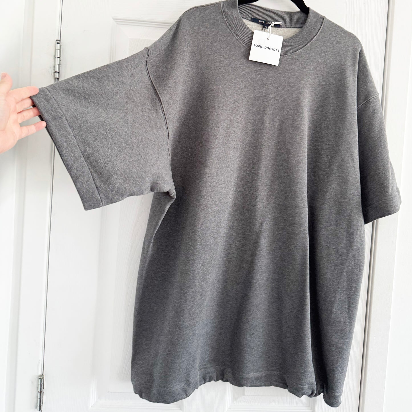 Sofie D'Hoore "Thrive" Tunic in Heather Grey, size 34 (XS but super oversize).