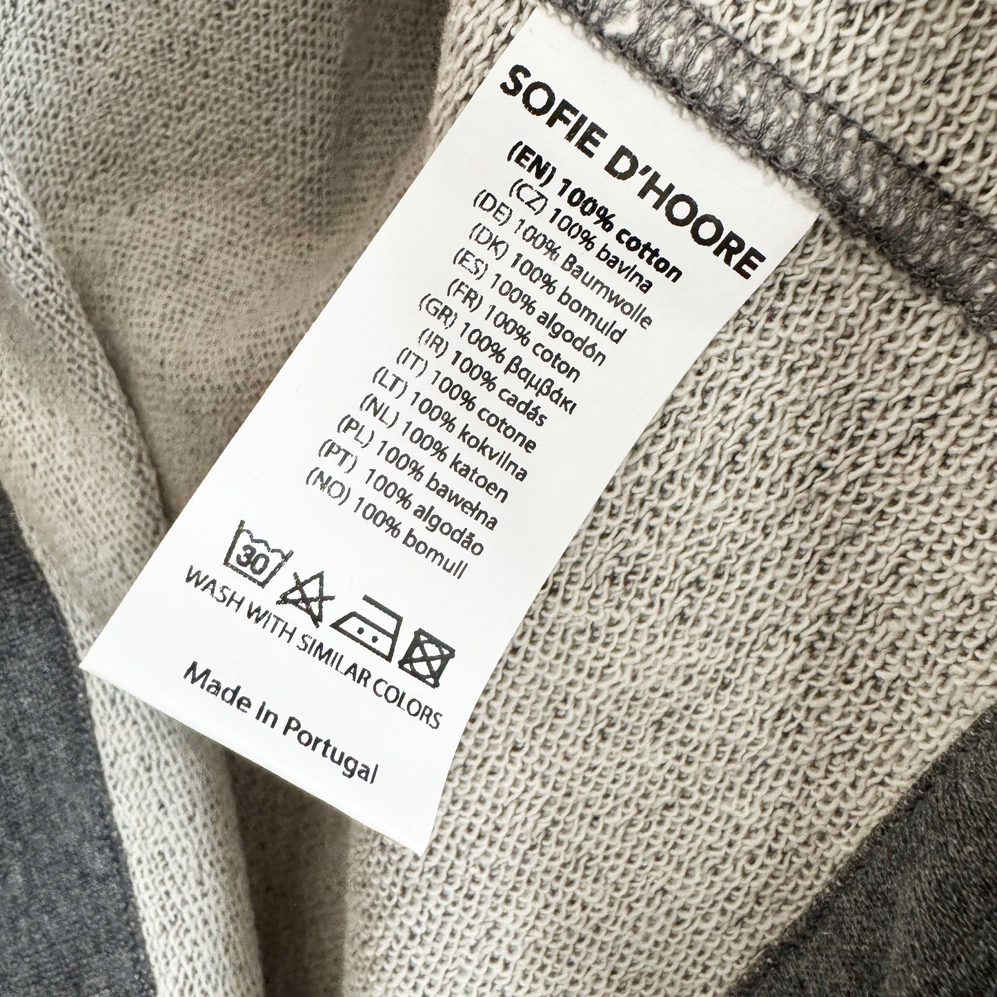 Sofie D'Hoore "Thrive" Tunic in Heather Grey, size 34 (XS but super oversize).