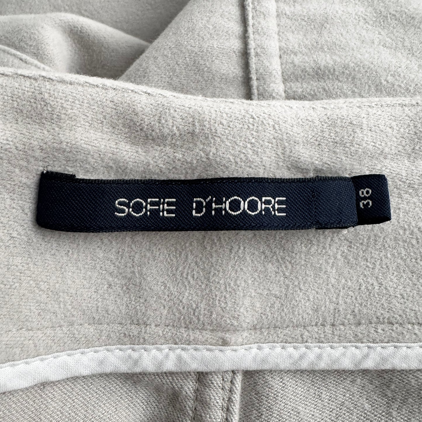 Sofie D'Hoore "Paddock" Velvet Pants in Mastic, size 38