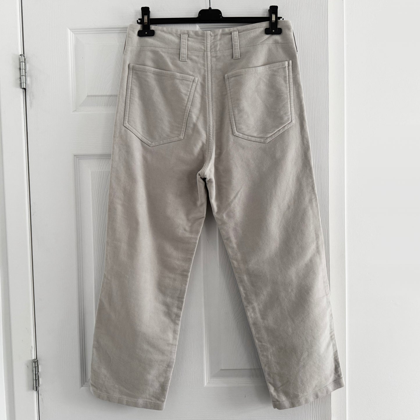 Sofie D'Hoore "Paddock" Velvet Pants in Mastic, size 38