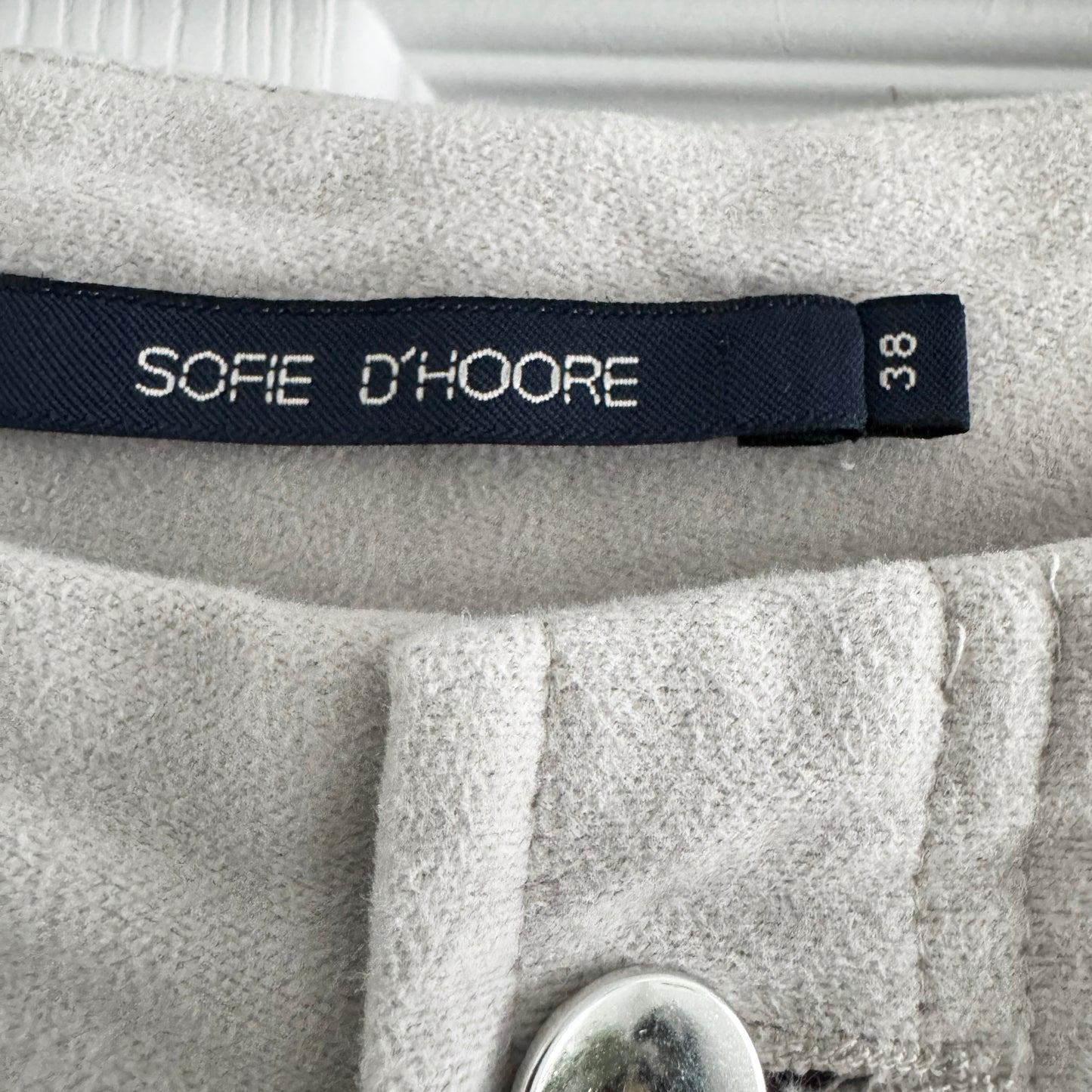 Sofie D'Hoore "Paddock" Velvet Pants in Mastic, size 38