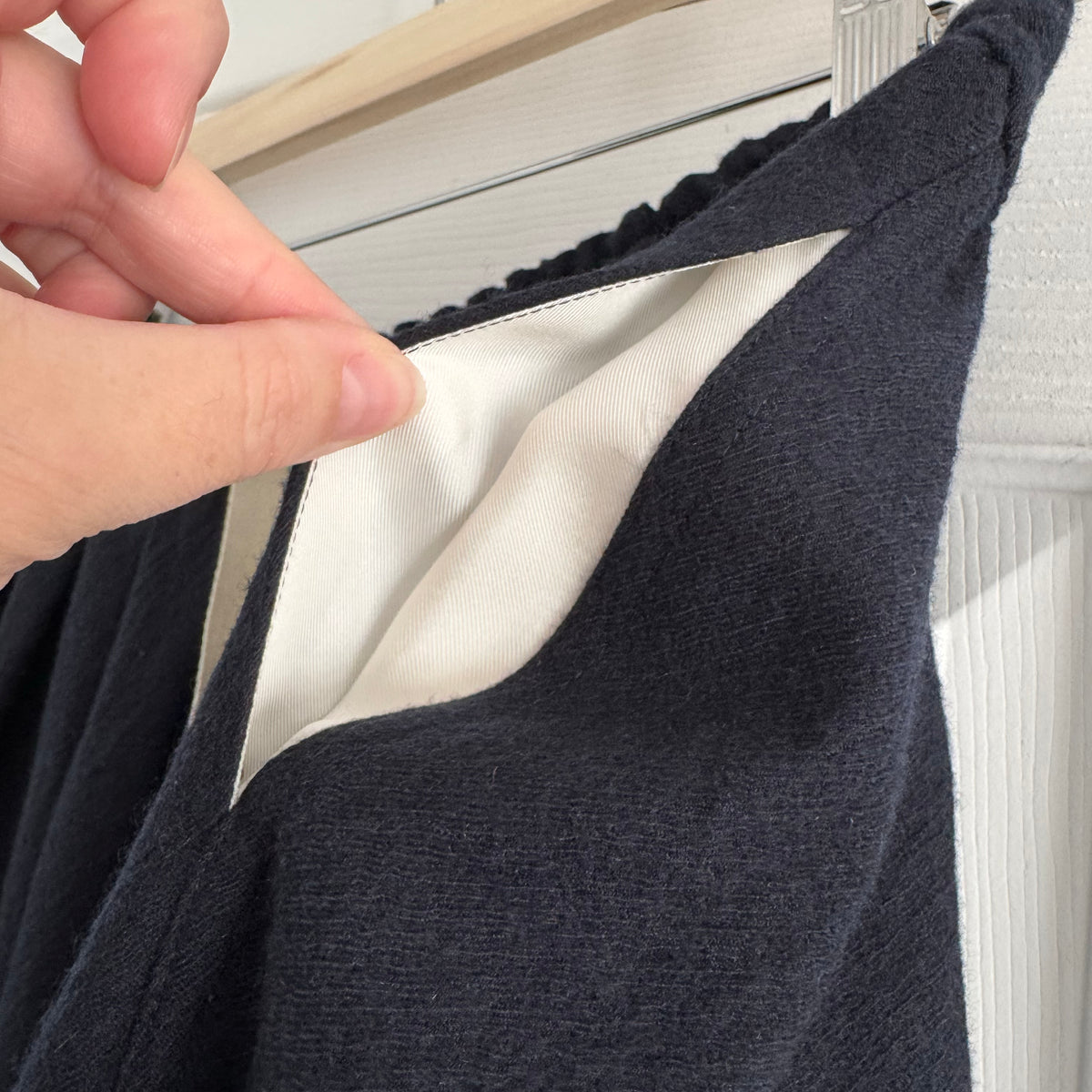 Sofie D'hoore "Scully" Wool Skirt in Navy, size 36 (fits like size small)