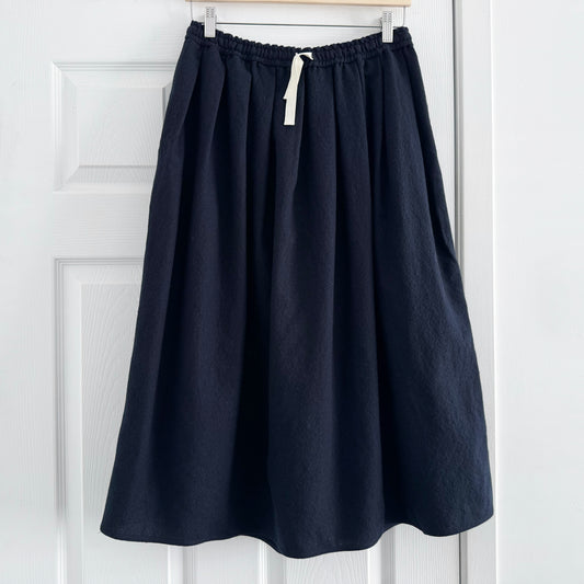 Sofie D'hoore "Scully" Wool Skirt in Navy, size 36 (fits like size small)