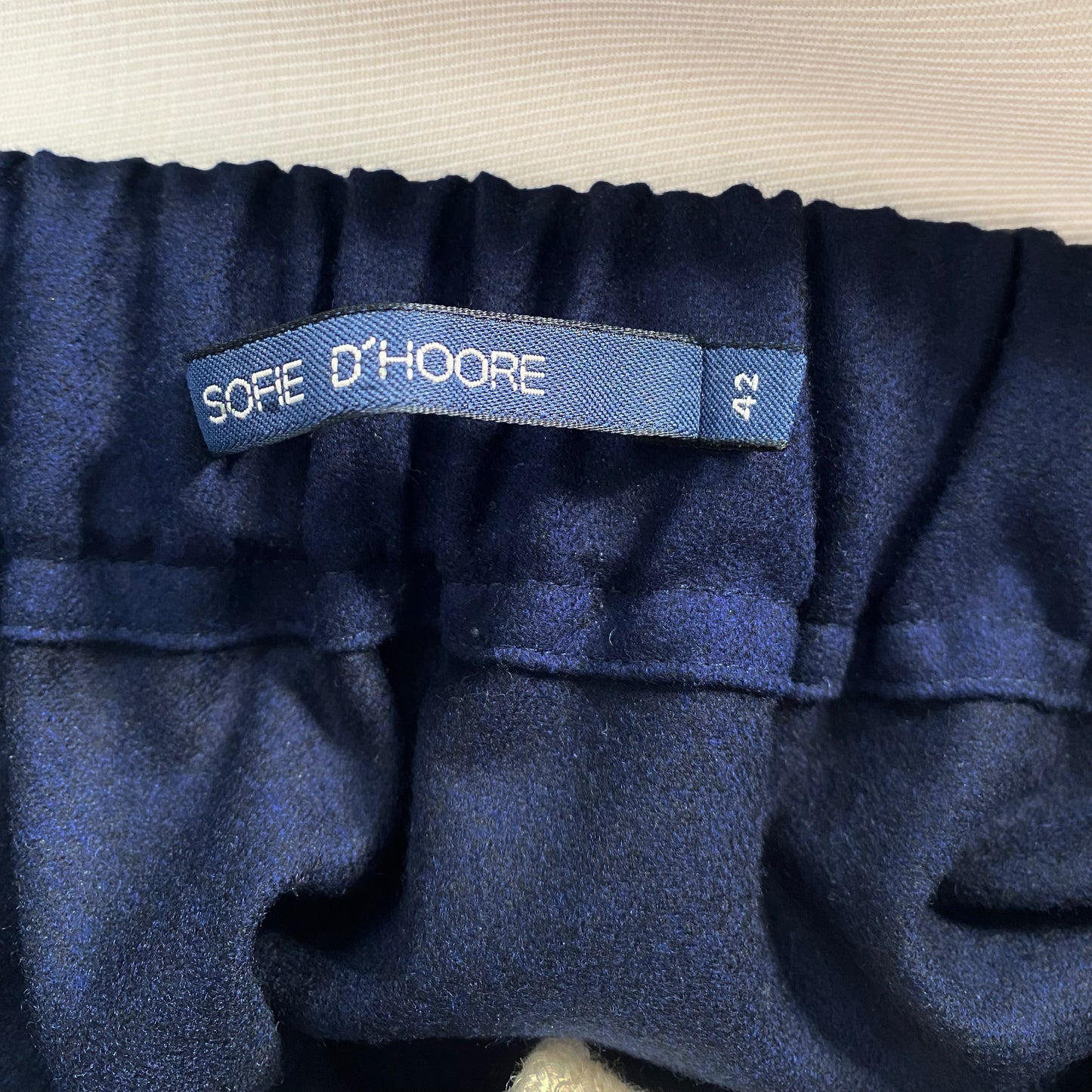 Sofie D'Hoore "Punch" Wool Pant in Ink Blue, size 42