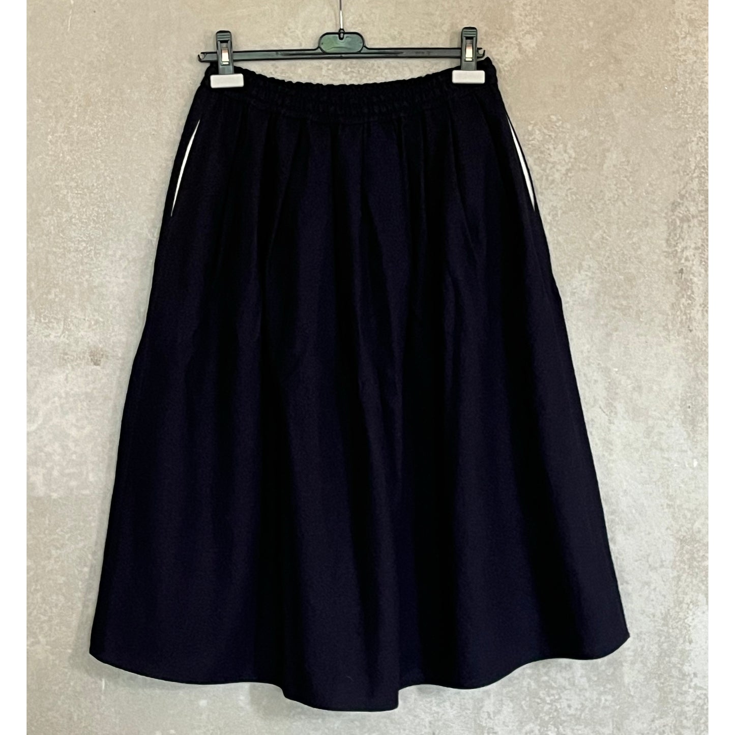 Sofie D'hoore "Scully" Wool Skirt in Navy, size 36 (fits like size small)