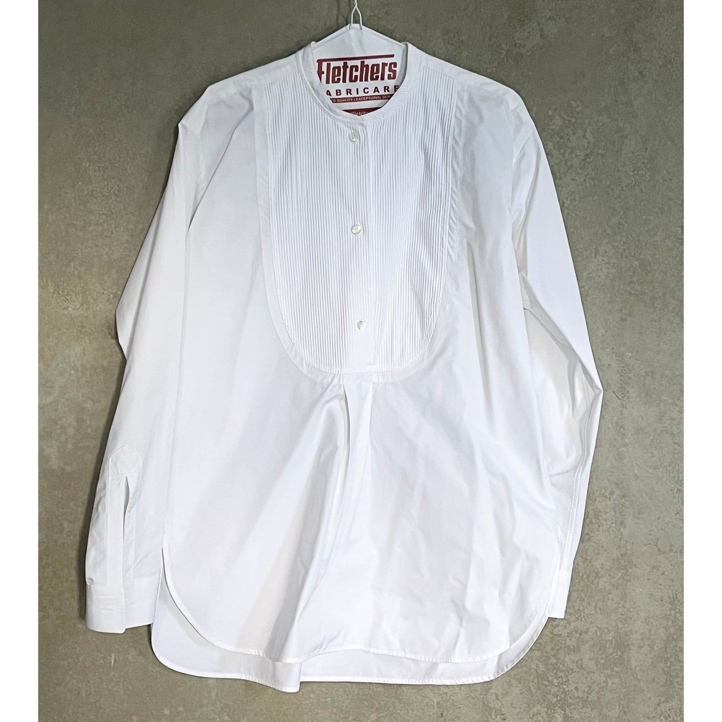 Sofie D'Hoore White Tuxedo Shirt, size 38 (like US size 6)