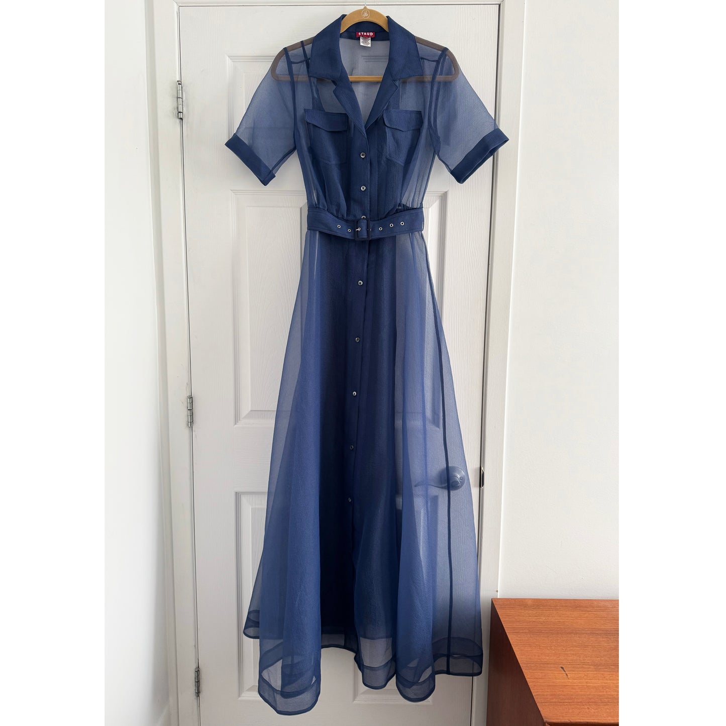 Staud "Millie" Maxi Dress in Blue, size 2