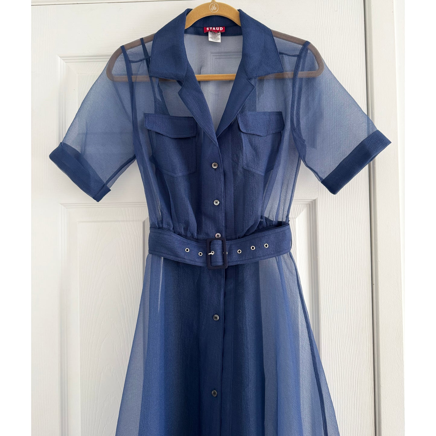 Staud "Millie" Maxi Dress in Blue, size 2