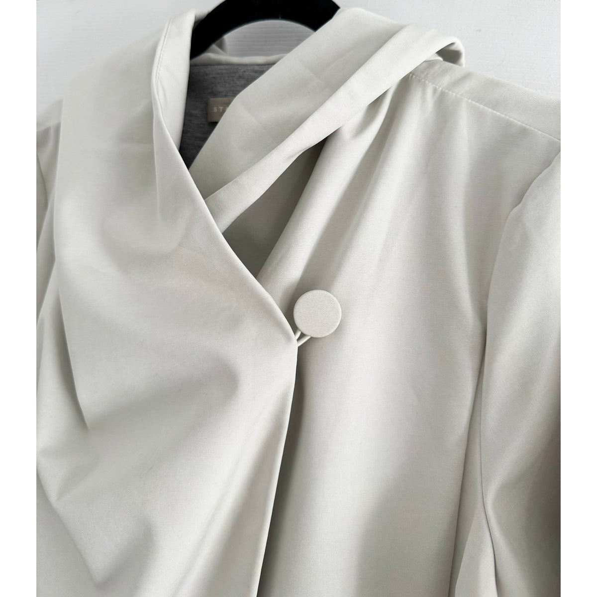 Stefanel Hooded Jacket in Ivory, size Large