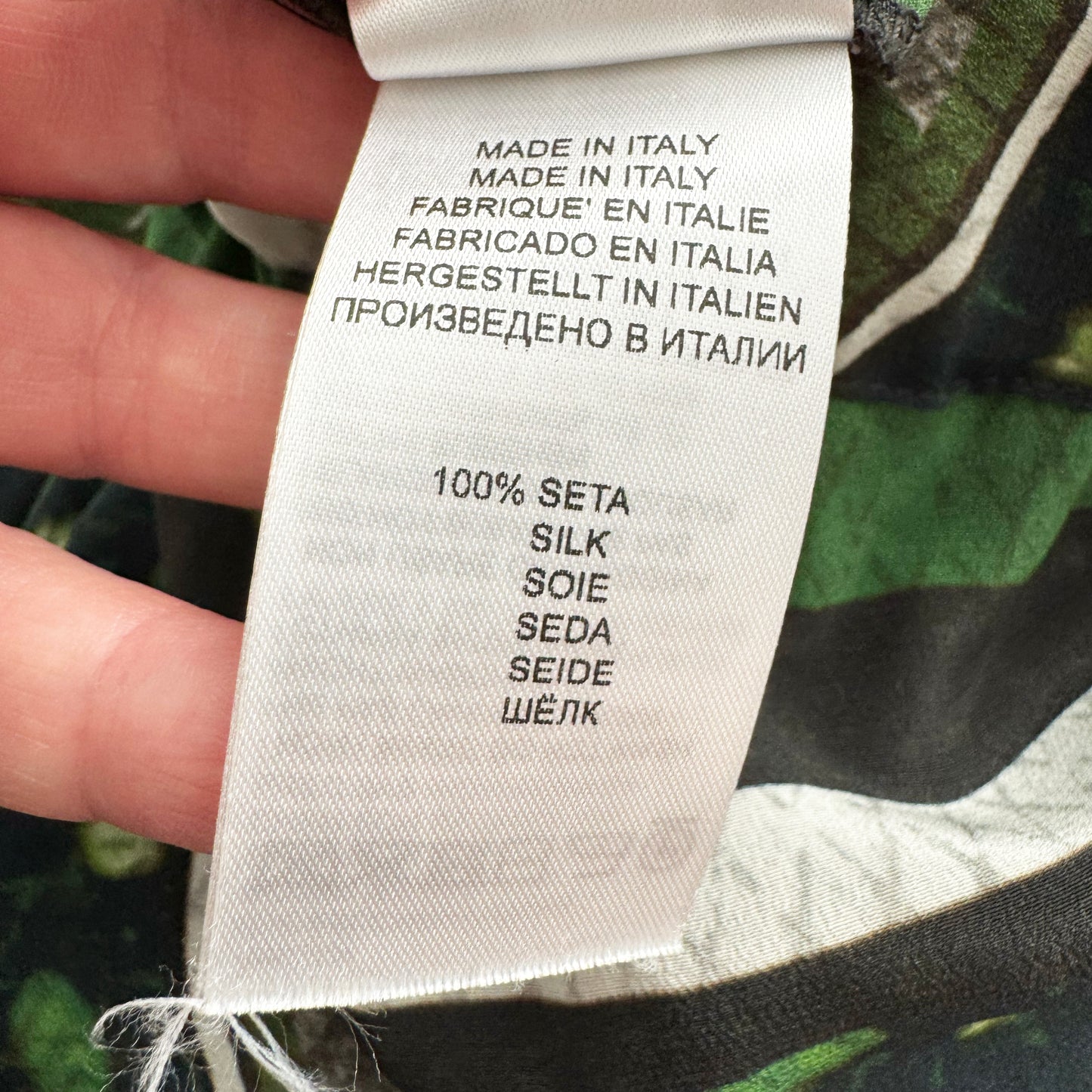 Stella Jean Printed Silk Tunic and Pants Set, size 46IT (fits like an 8US)