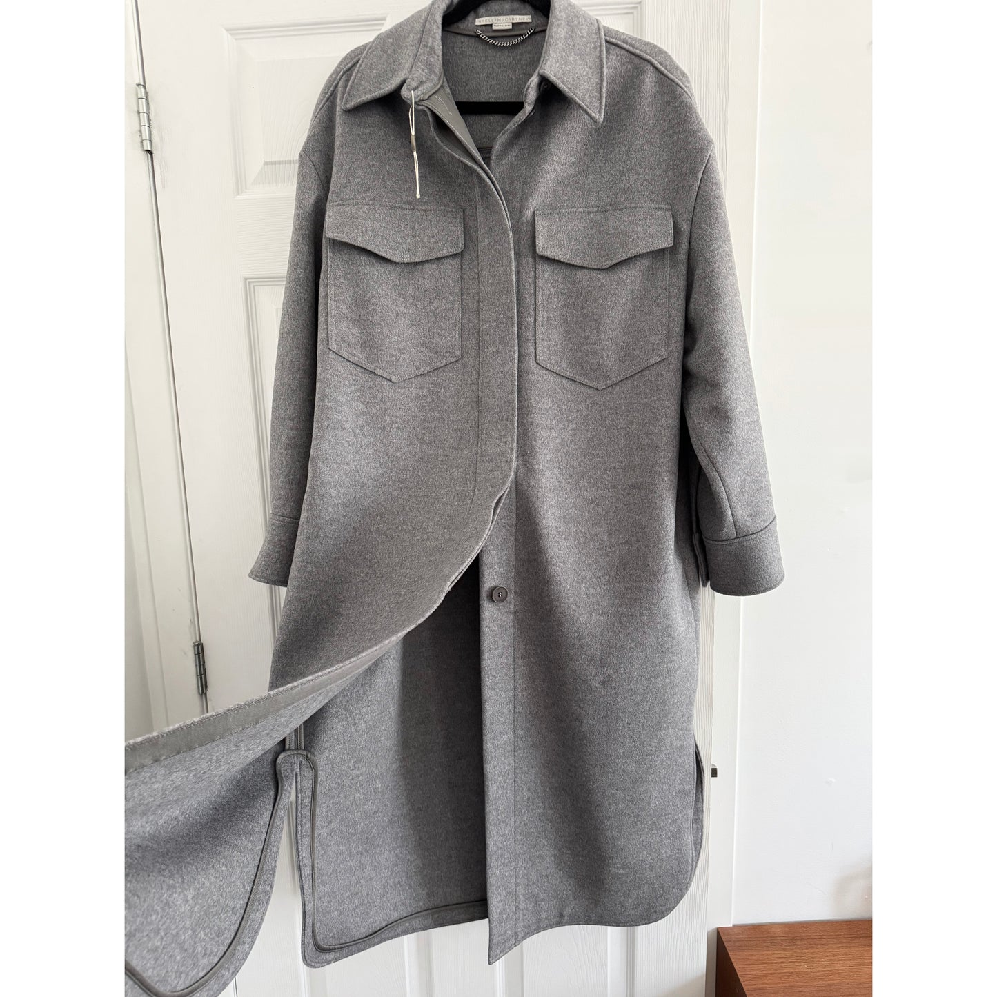 Stella McCartney "Linda" Coat in Grey, size 42 (fits M/L ish)