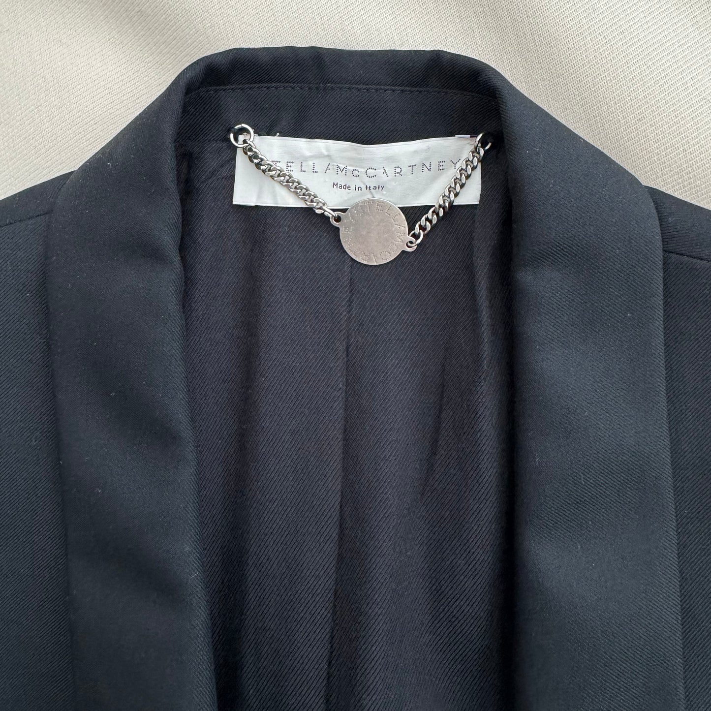 Stella McCartney Long Black Tuxedo Blazer, size 40IT (fits like size 2/4)