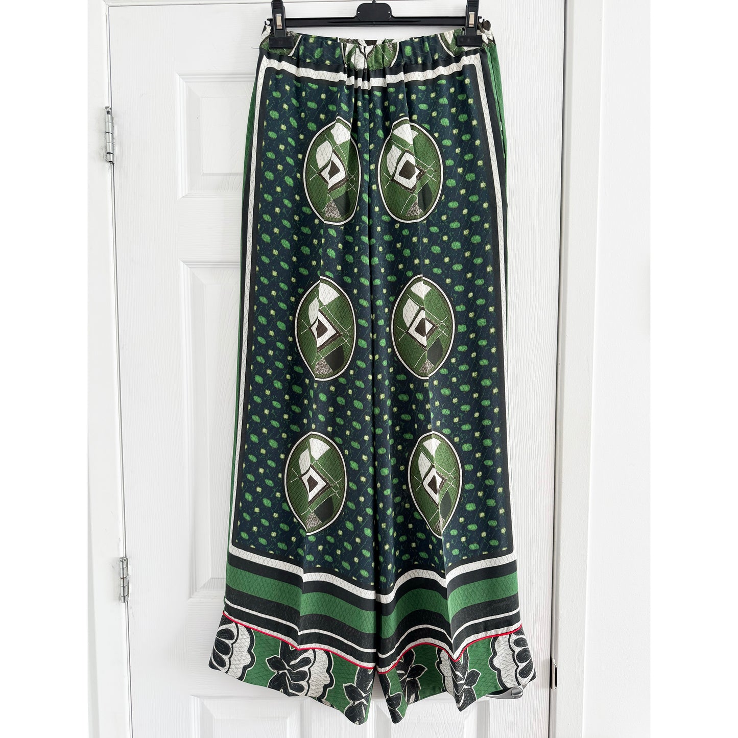 Stella Jean Printed Silk Tunic and Pants Set, size 46IT (fits like an 8US)