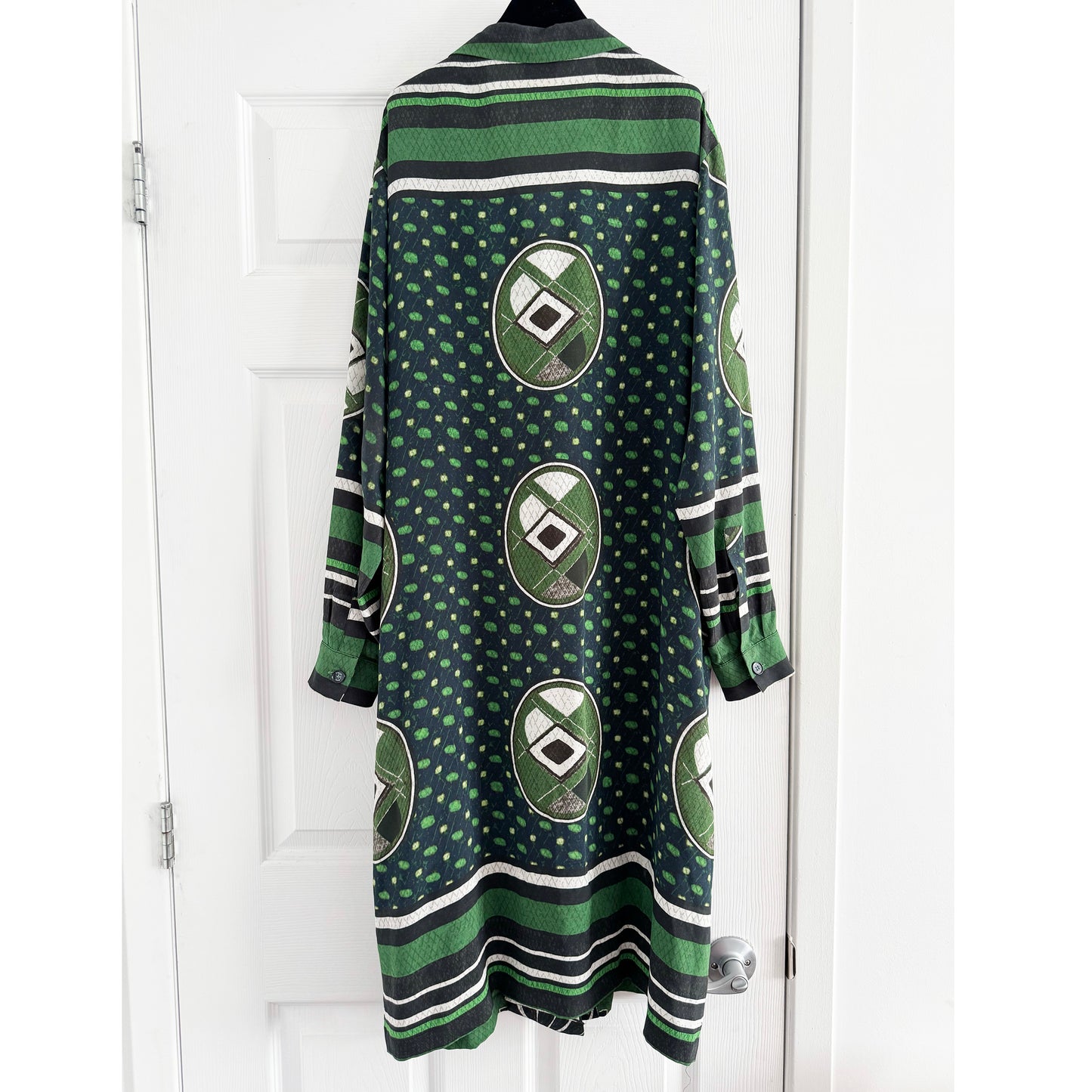 Stella Jean Printed Silk Tunic and Pants Set, size 46IT (fits like an 8US)
