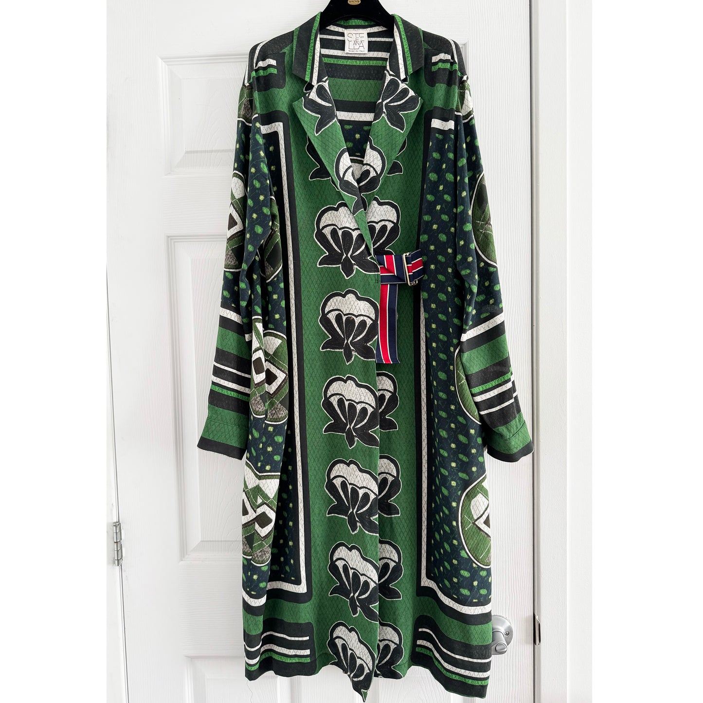 Stella Jean Printed Silk Tunic and Pants Set, size 46IT (fits like an 8US)